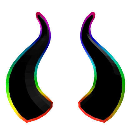 Cartoony Rainbow Horns