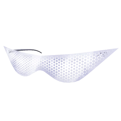 Pointy White See Through Shades 1.0