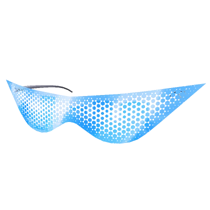 Pointy Blue See Through Shades 1.0