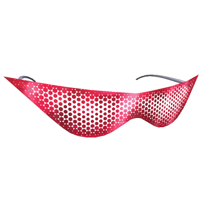 Pointy Red See Through Shades 3.0