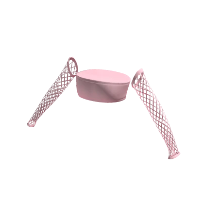 Tube Top w/ Fishnet Sleeves Pink