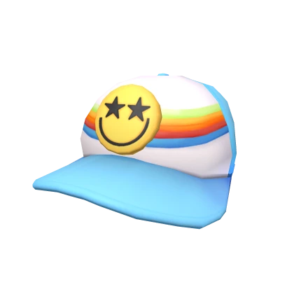 Blue Preppy Star Smile Cap