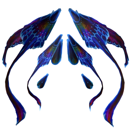 Blue Night Moth Fairy Wings