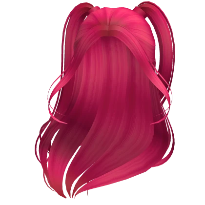K-pop Windy Half up Hot Cherry Long Pigtails(Mira)