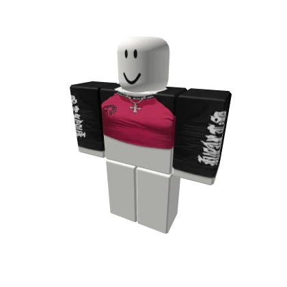 $ Vintage pink chrome heart long sleeve 