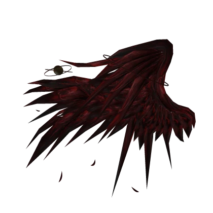 The corrupted's left crimson feather wing
