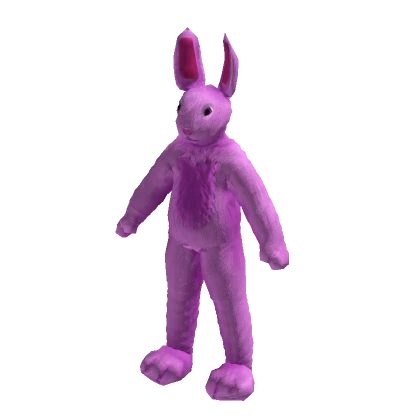 Animated Fluffy Bunny Costume Pink 🐇🍫