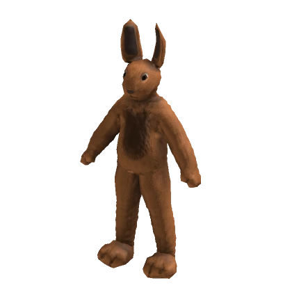 Animated Fluffy Bunny Costume Brown 🐇🍫