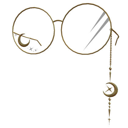 Gold Starlight Moon Glasses