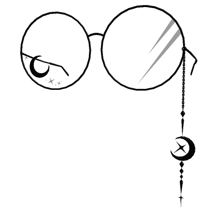 Black Starlight Moon Glasses 3.0