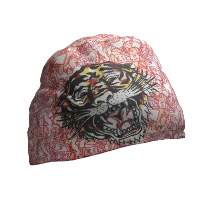 🐯Vintage Y2K 2000s Tiger Punk Emo Beanie🐯