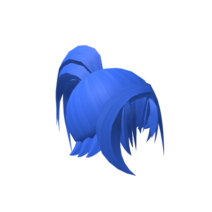 Blue Ponytail Hair