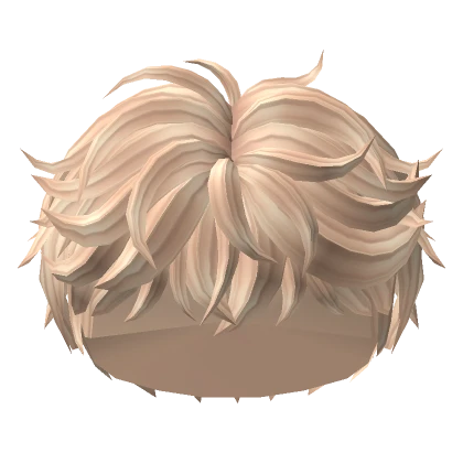 Wavy Full Messy Boy Hair Blonde