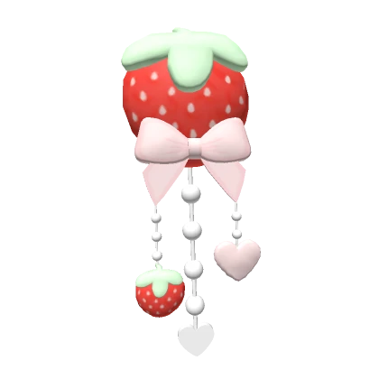 Darling Kawaii Strawberry Hairclip Red