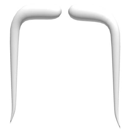 White Long Mustache