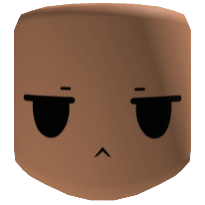 Nougat Simple Bored Face (Woman Head)