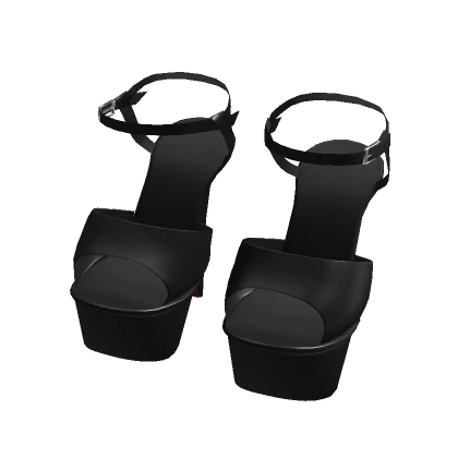 Y2K ☆ Black Platfrom Stiletto Heels (It-girl ver.)