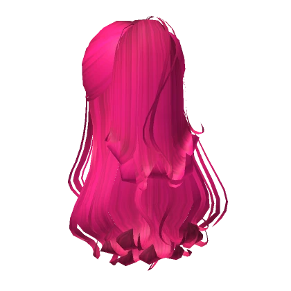 Elegant Half up Hair in Hot Pink