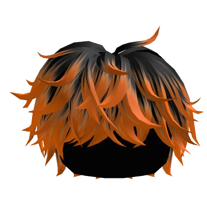 🎃Halloween Black Orange Fluffy Messy Cool Hair