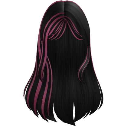 Long Wavy Hot Pink Hair 