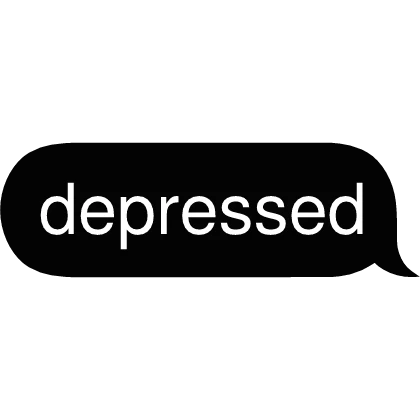 depressed Text