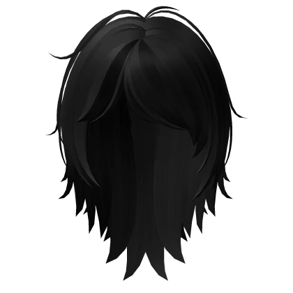 Long Visual Kei Horror Protagonist Side Hair Black
