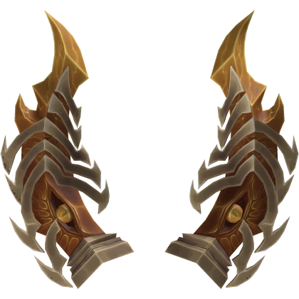 Golden Dragonborne Horns