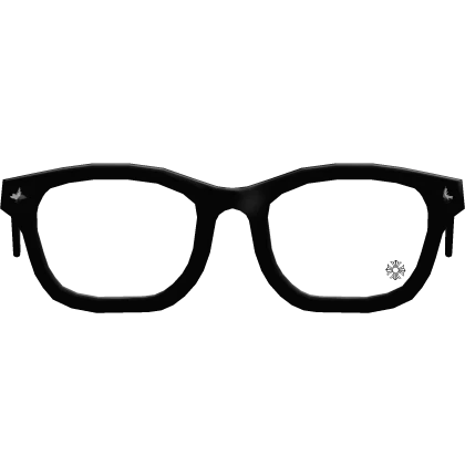 Black Chrome Hearts Glasses