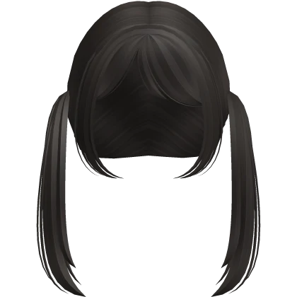 long messy kawaii school pigtails in brown