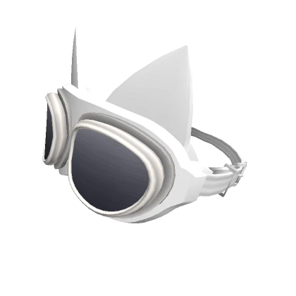 White Cat Goggles (Hair Fit)