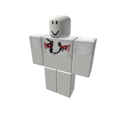 white graphic sliced tee