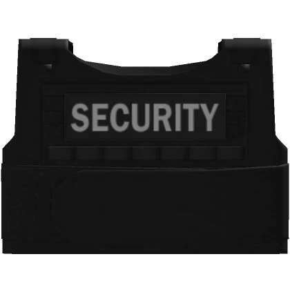 Standard Security Utility vest (White font)