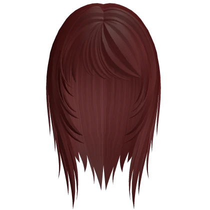 wispy emo scene hair (dark red)