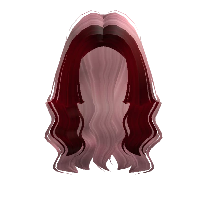 Wavy Over the Shoulder Hair in Pink and Red