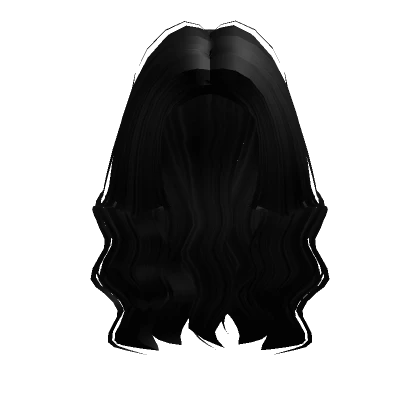 Wavy Over the Shoulder Hair in Black