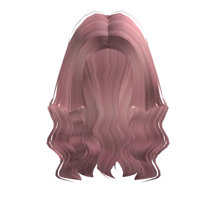 Wavy Over the Shoulder Hair in Pink