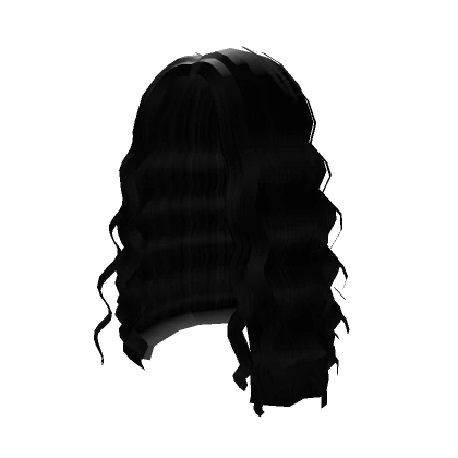 Curly Mid Part in Black