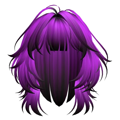 Neon Rock Purple Scene Messy Short Anime Hair