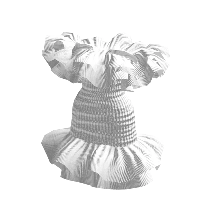 White Ruff Mini Dress Christmas Santa Holidays
