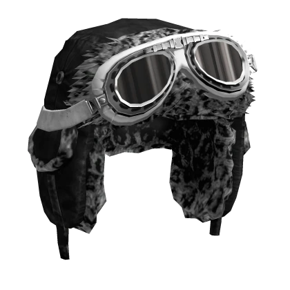 Leopard Print Ushanka w/ Spiked Goggles