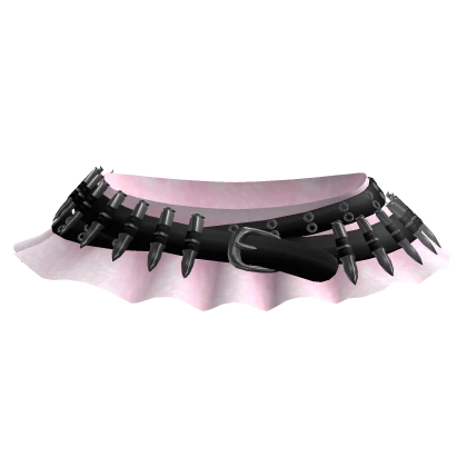 gothic mini skirt w bullet belt layered 3.0 pink