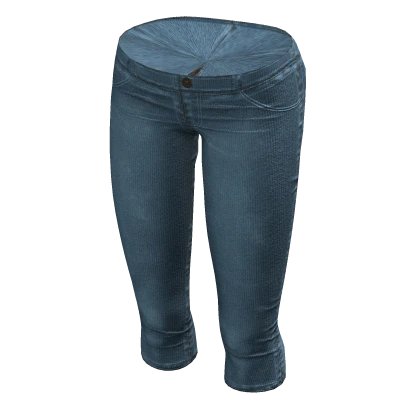 Y2K ☆ denim carpi low-rise jeans (light)