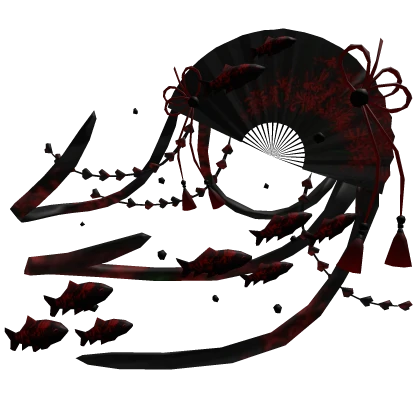 japanese red spider lily koi