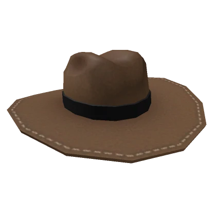 Brown Gunfighter Cowboy Hat