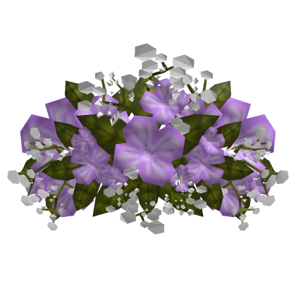 Spring's Secret Flower Crown in Purple