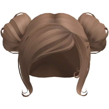 Lilie's cute plump double buns in Light Brown