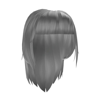 White Long Hair w/ Bangs