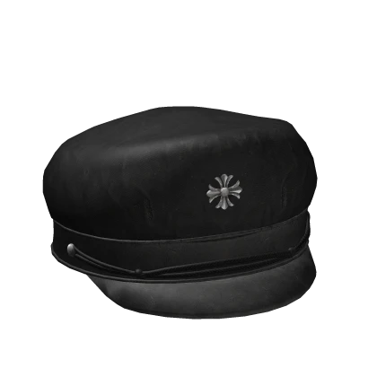 ⛓️ Chrome Black Emo Beret / Sailor Hat