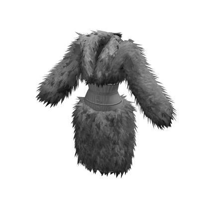 Luxury Corset Faux Fur Coat (White)