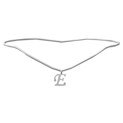 ꒰1.0꒱ MG initial necklace: E